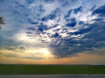 Scenic view of sky during sunset