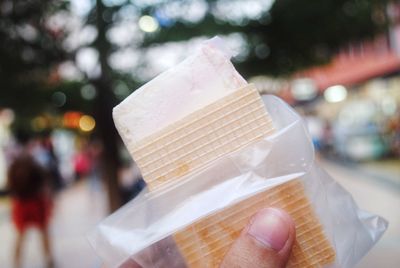 Close-up of ice cream