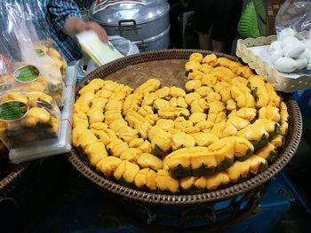 Close-up of yellow for sale in market