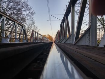 View of road along trees