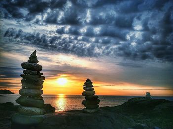 Dramatic sky over sea