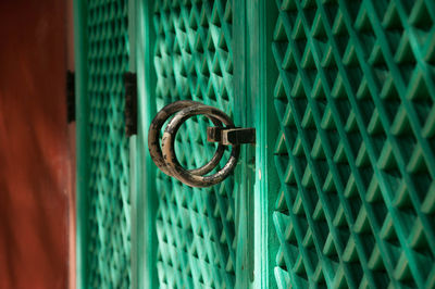 Full frame shot of metallic door