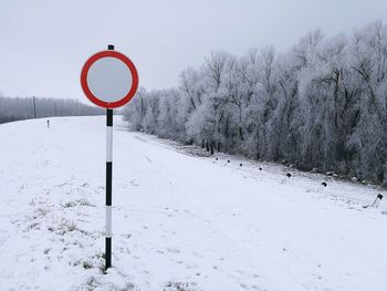 View of snow covered trees