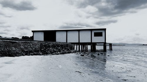 View of building against cloudy sky