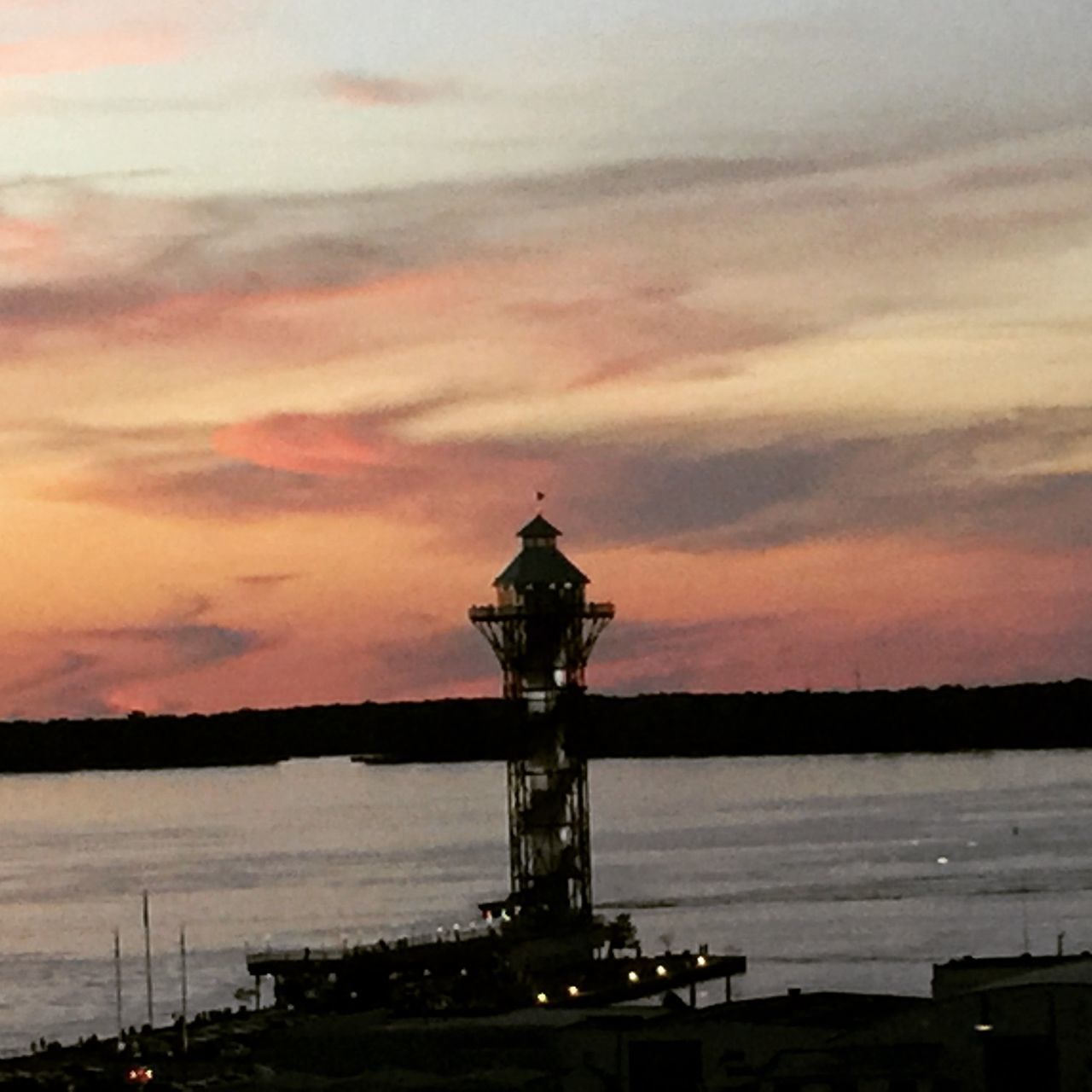 sky, sunset, architecture, cloud, water, dusk, nature, built structure, evening, tower, sculpture, no people, travel destinations, statue, building exterior, silhouette, sea, horizon, outdoors, afterglow, history, the past, coast, travel, scenics - nature, human representation, beauty in nature, city, memorial