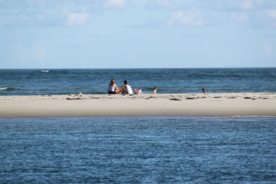 People at beach