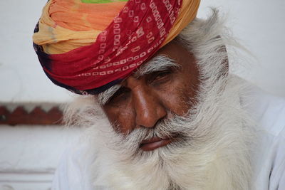 Portrait of man wearing hat