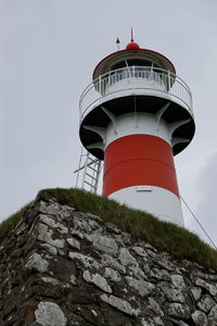 Low angle view of lighthouse