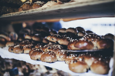 Close-up of breads