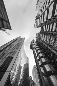 Low angle view of modern office buildings