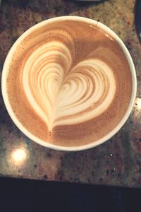 Close-up of cappuccino