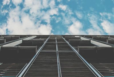 Low angle view of blue sky