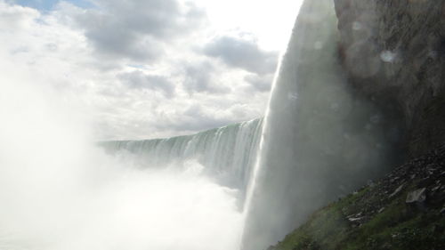 River flowing through rocks