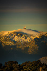 Scenic view of mountain against sky