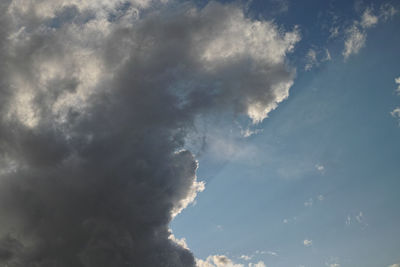 Low angle view of clouds in sky