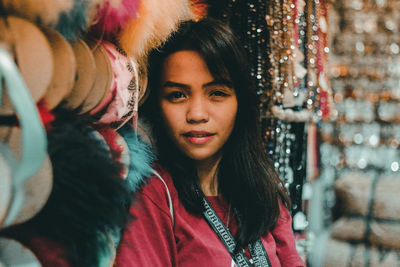 Close-up of young woman