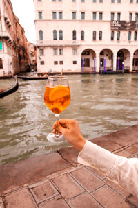 A drink in venice.