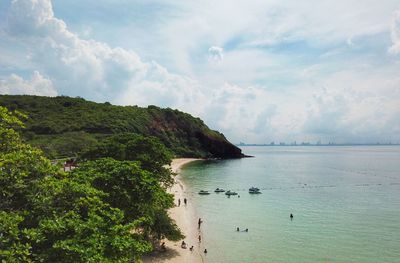 Scenic view of sea against sky