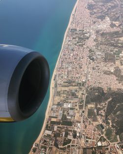 Aerial view of buildings in city