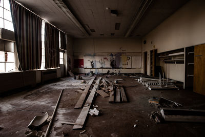 Interior of abandoned home