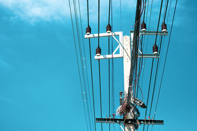 Low angle view of ship against sky