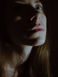 Close-up portrait of woman