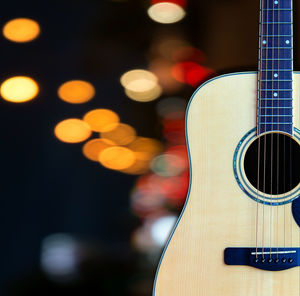 Close-up of guitar