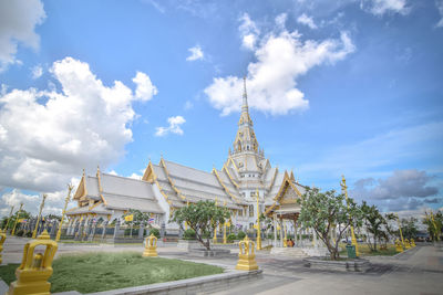 View of cathedral against cloudy sky