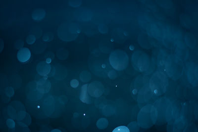 Defocused image of blue lights