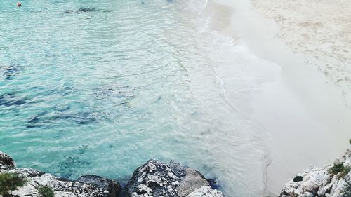 View of waters edge at beach