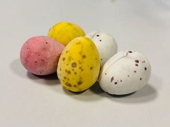 High angle view of fruits on table