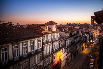 Cityscape at sunset