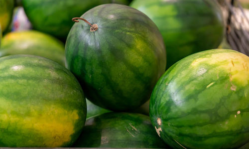 Close-up of fruits for sale at market stall