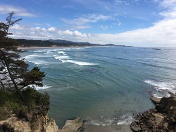 Scenic view of sea against sky
