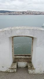 Close-up of sea against sky