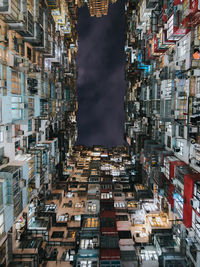 Low angle view of buildings against sky