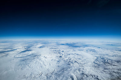 Aerial view of cloudscape