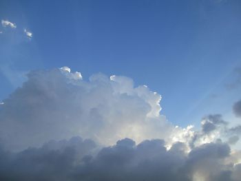 Low angle view of clouds in sky