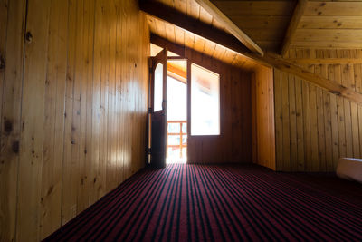Empty corridor of building