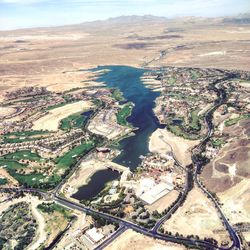 Aerial view of city