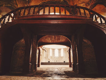 Interior of abandoned building