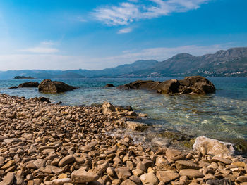 Scenic view of sea against sky