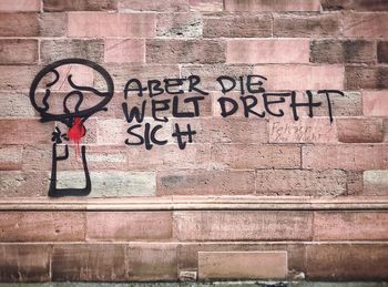 Graffiti on wall