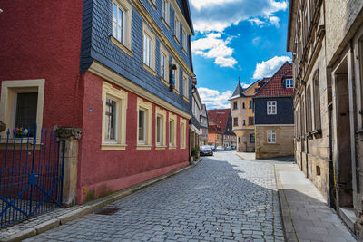 Street amidst buildings in city