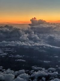 Scenic view of cloudscape during sunset