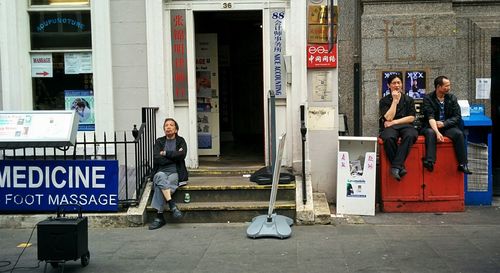 Full length of woman standing in city