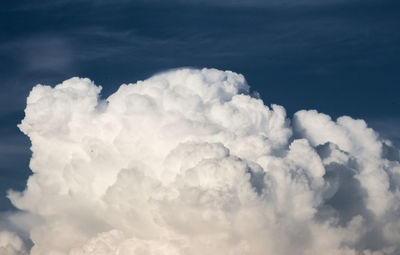 Low angle view of cloudy sky