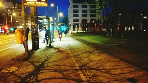 City street at night