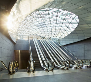 Escalators in triangeln station