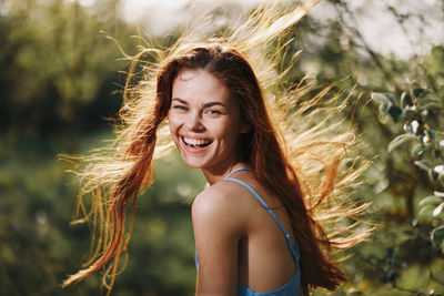 Portrait of young woman